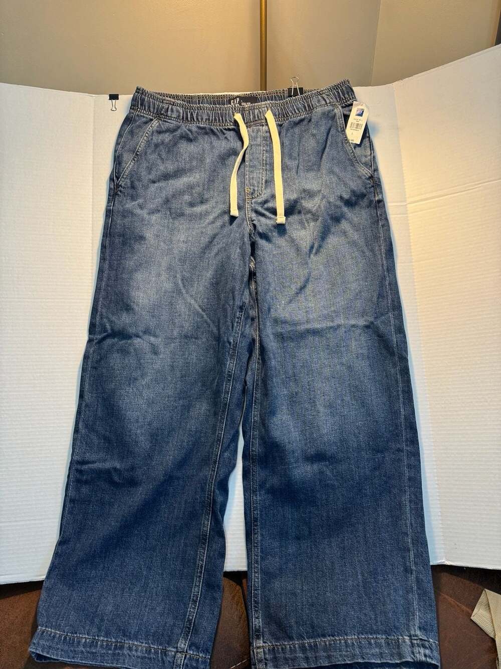 Gap High Rise Wide-Leg Jeans Size L Blue Denim